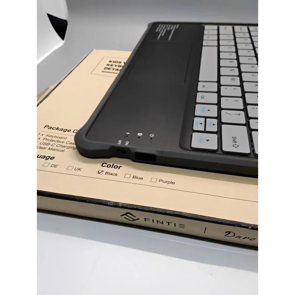 Fintie Kids Wireless Keyboard, designed for Amazon Fire HD 10 tablet.